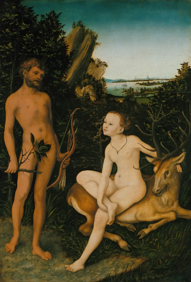 Apollo und Diana von Lucas Cranach the Elder
