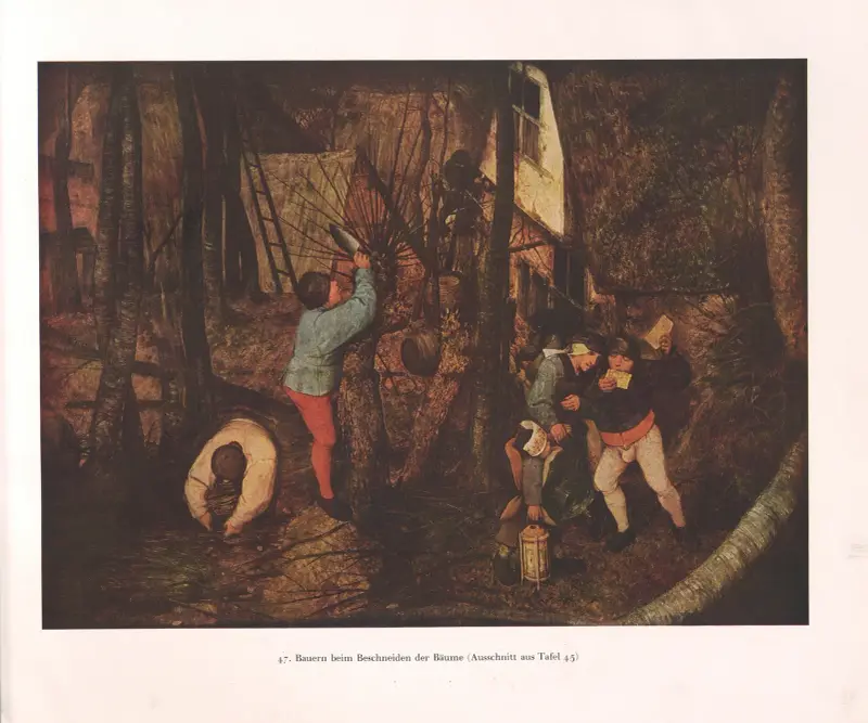 Bönder som beskär träd av Pieter Bruegel The Elder