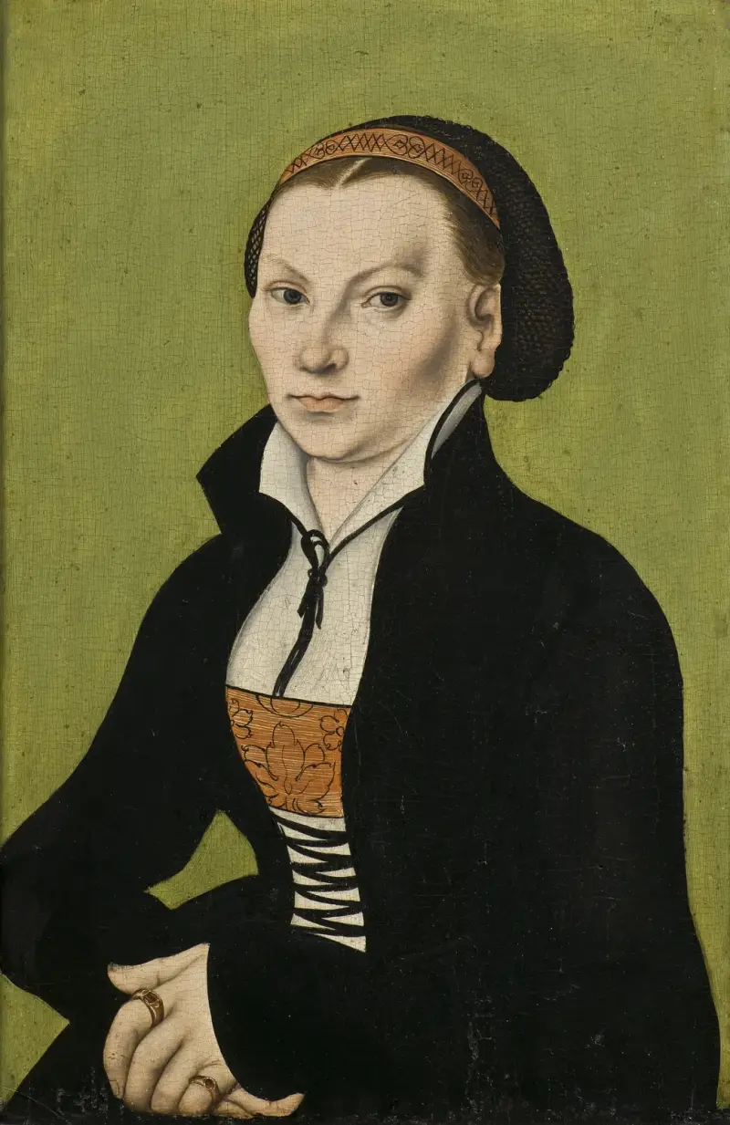 Catharina von Bora, Martin Luthers hustru av Lucas Cranach the Elder