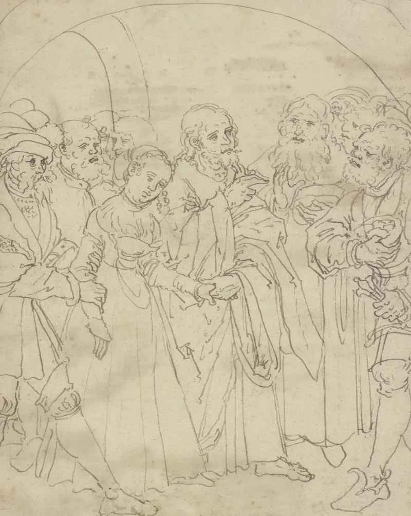 Kristus a cizoložnice, Lucas Cranach the Elder