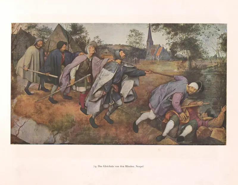 Das Gleichnis von den Blinden av Pieter Bruegel The Elder