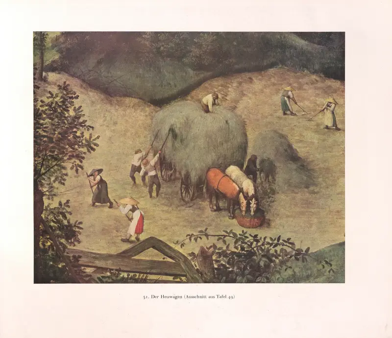 Wóz z sianem, Pieter Bruegel The Elder