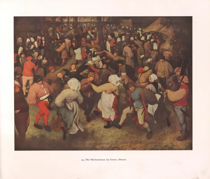 Der Hochzeitstanz im Freien von Pieter Bruegel The Elder