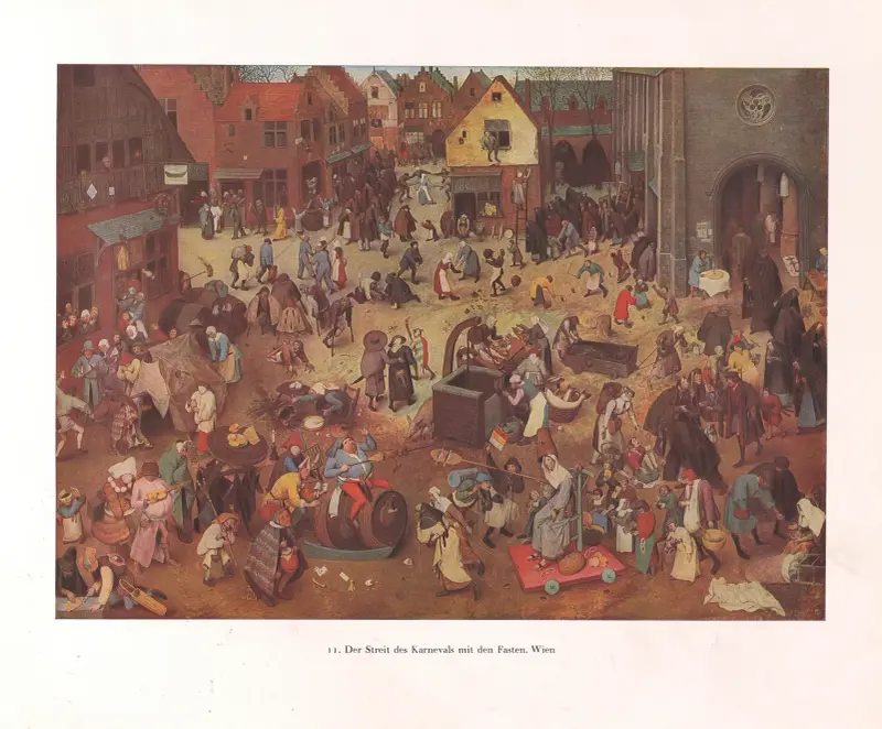 Der Streit des Karnevals mit den Fasten – nr 1 av Pieter Bruegel The Elder