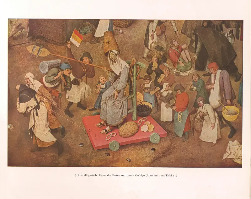 Fastans allegoriska figur med sitt följe av Pieter Bruegel The Elder