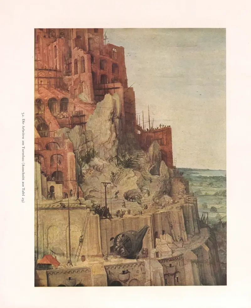Die Arbeiten am Turmbau von Pieter Bruegel The Elder
