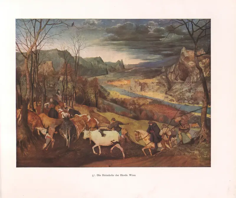 Návrat stáda, Pieter Bruegel The Elder
