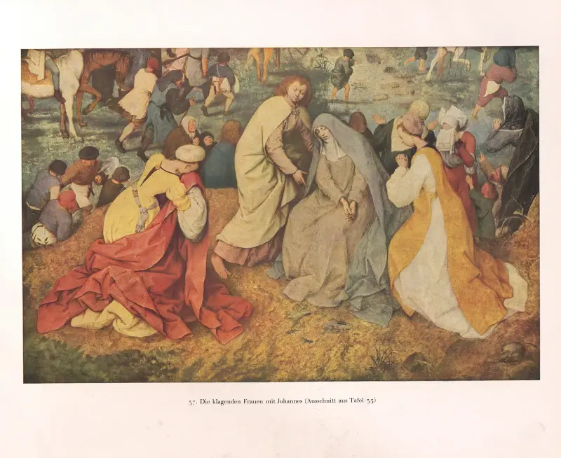 De klagande kvinnorna med Johannes av Pieter Bruegel The Elder