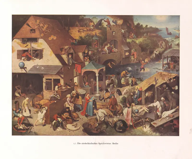 Die niederländischen Sprichwörter – nr 2 av Pieter Bruegel The Elder