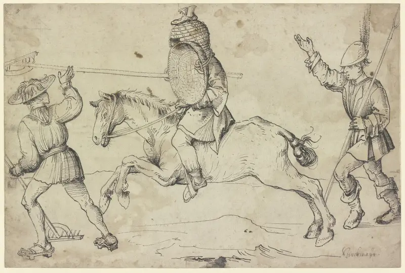 Farmer’s tournament av Hans Burgkmair The Elder