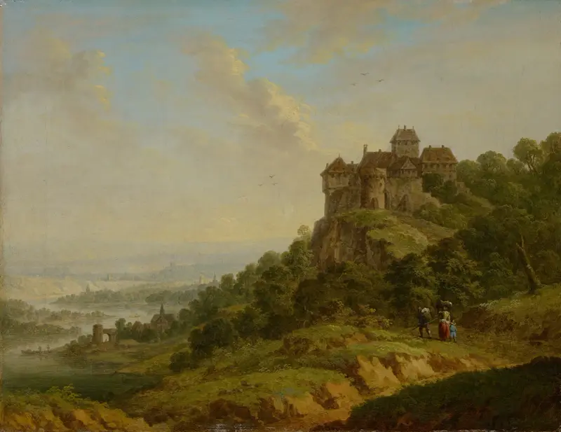 Landscape with Castle av Christian Georg Schütz the elder