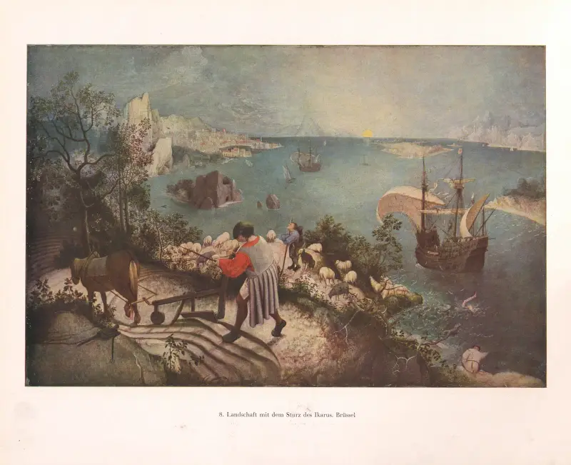 Landschaft mit dem Sturz des Ikarus av Pieter Bruegel The Elder
