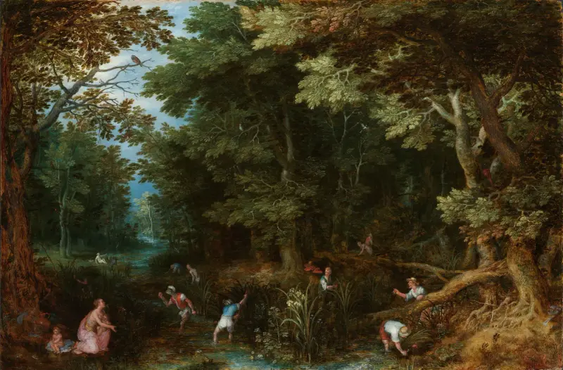 Latona and the Lycian Peasants av Jan Brueghel The Elder