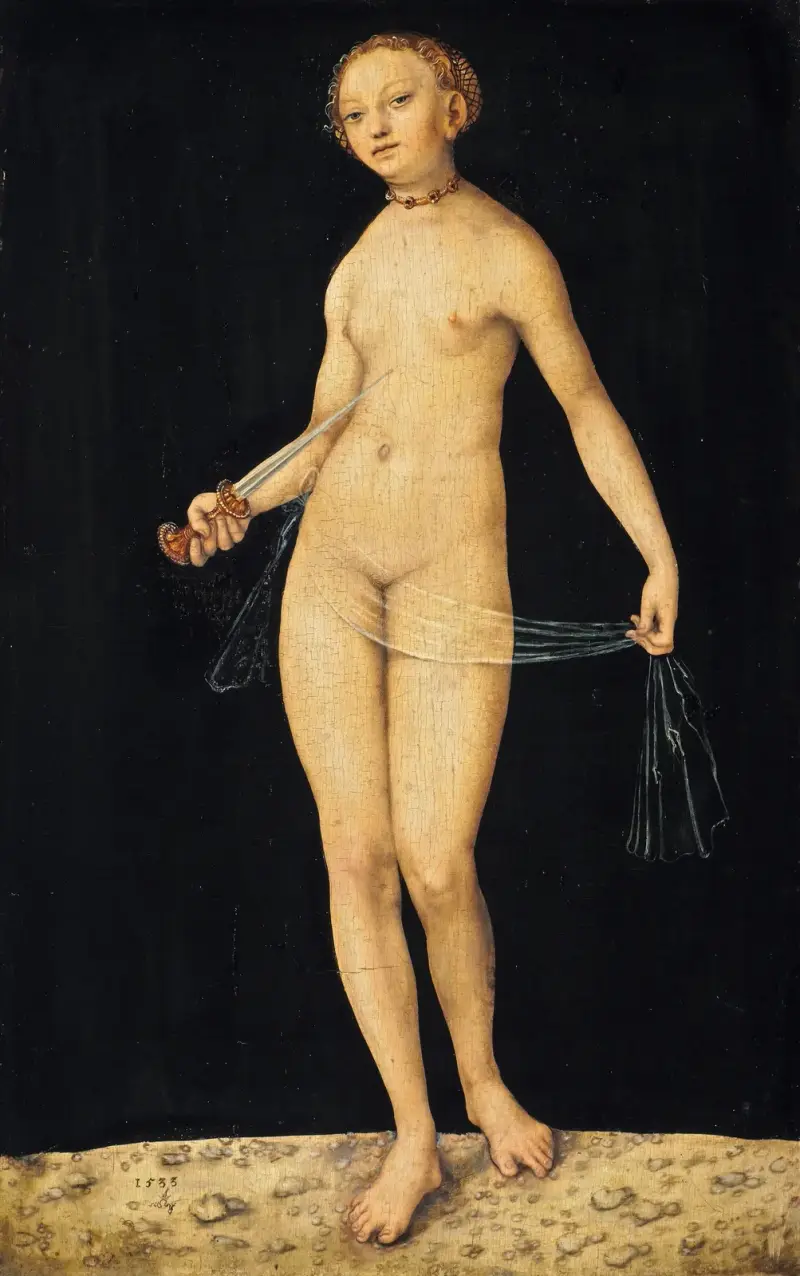 Lucrecja, 1533, Lucas Cranach the Elder