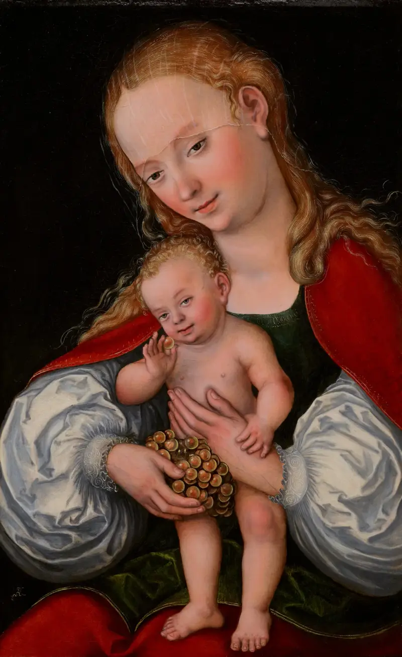Madonna s dítětem a hrozny, Lucas Cranach the Elder
