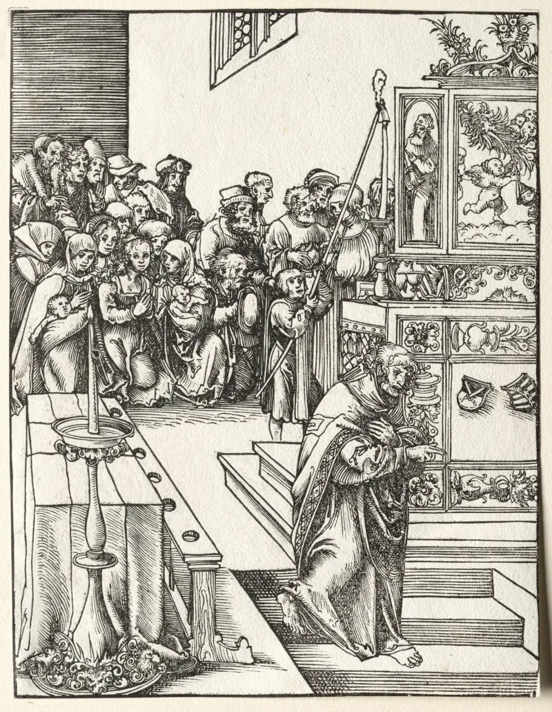 Martyrdom of St. John av Lucas Cranach the Elder