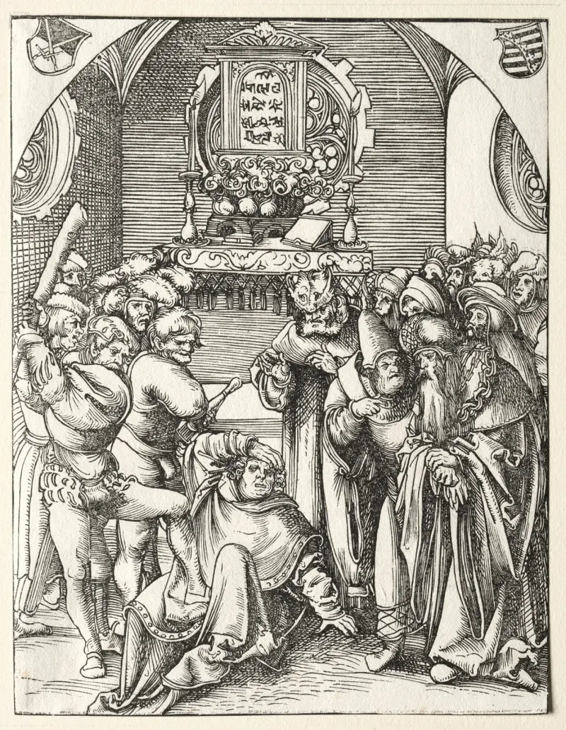 Judas Taddaios martyrium av Lucas Cranach the Elder