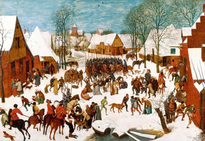 Barnamorden i Betlehem av Pieter Bruegel The Elder