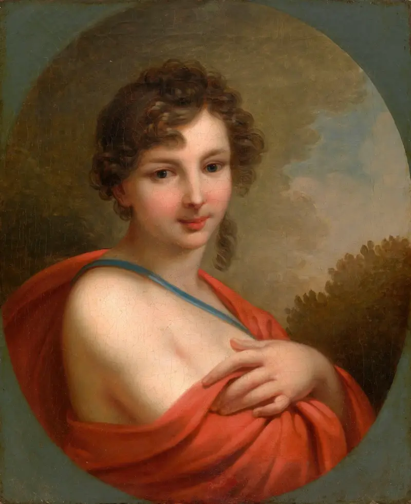 Porträt von Elena Alexandrowna Naryschkina (1785–1855) von Johann Baptist von Lampi the Elder