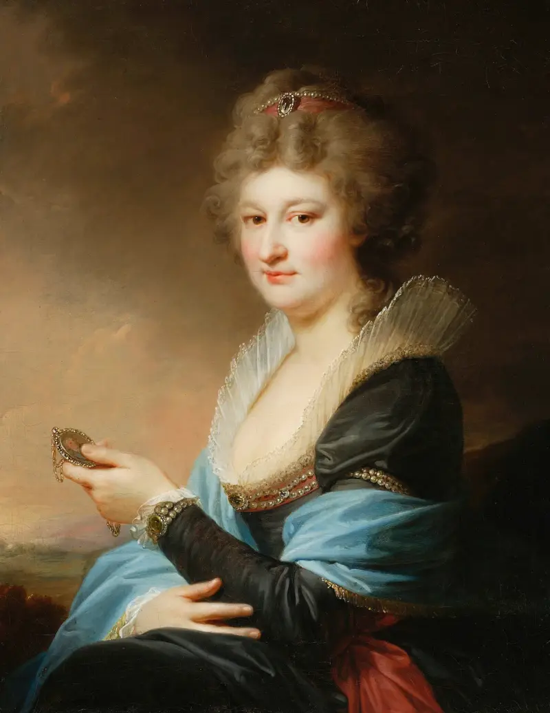 Porträtt av Józefa, född Radziwiłł av Johann Baptist von Lampi the Elder