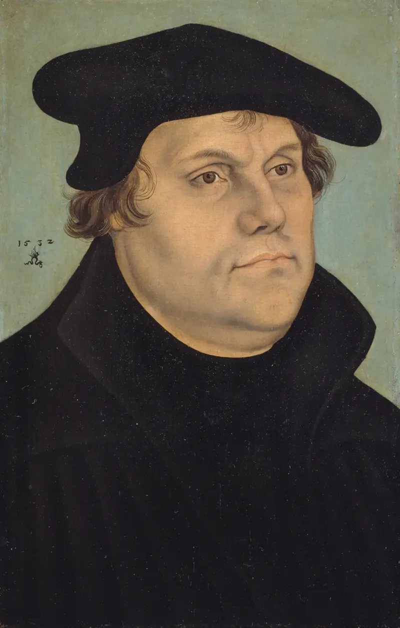Porträtt av Martin Luther av Lucas Cranach the Elder