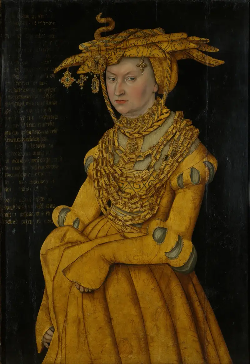 Porträtt av hertiginnan Catherine av Lucas Cranach the Elder