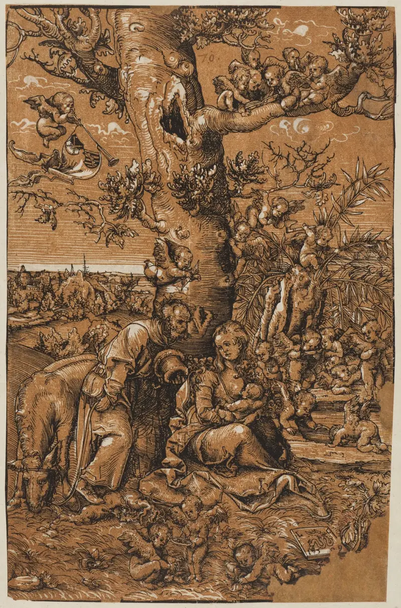 Ruhe auf der Flucht von Lucas Cranach the Elder