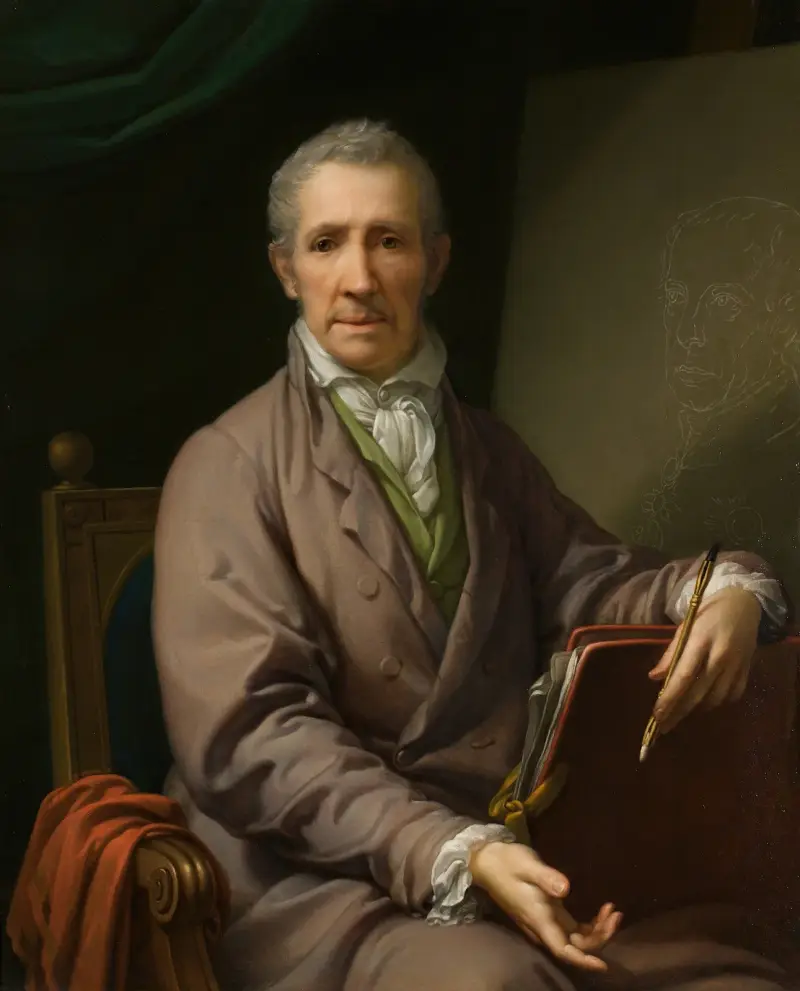 Autoportret przy sztaludze, Johann Baptist von Lampi the Elder
