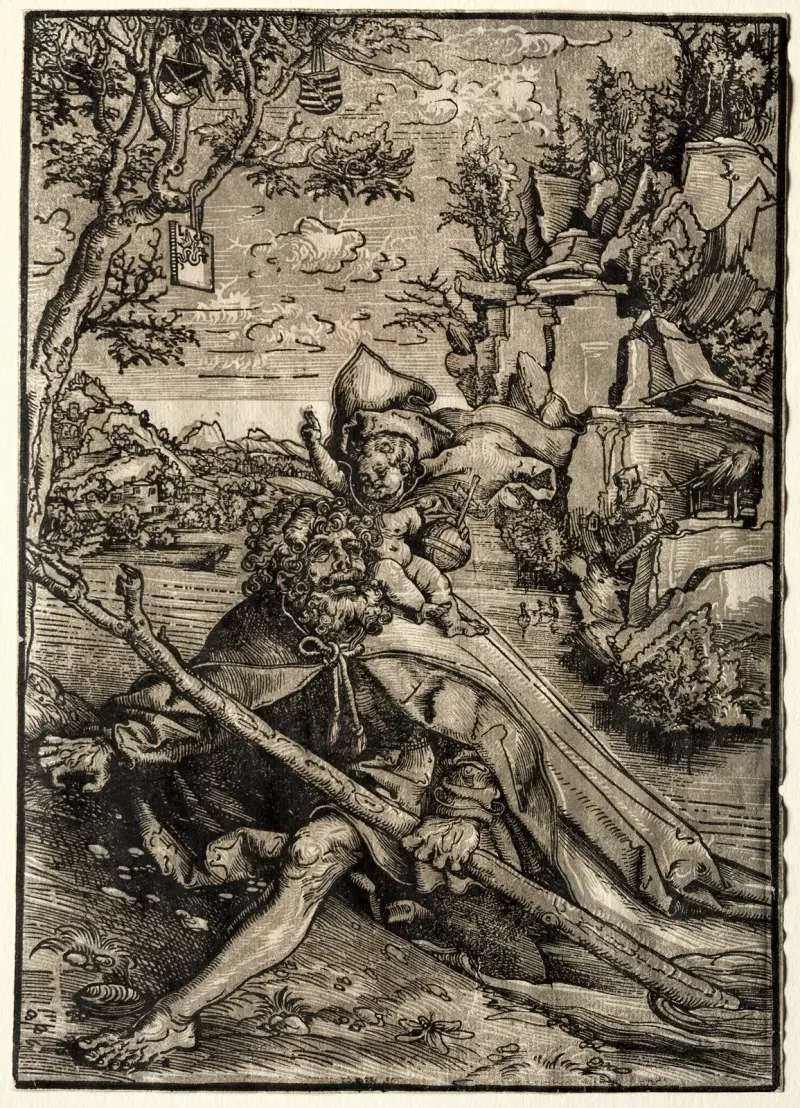 Der heilige Christophorus von Lucas Cranach the Elder