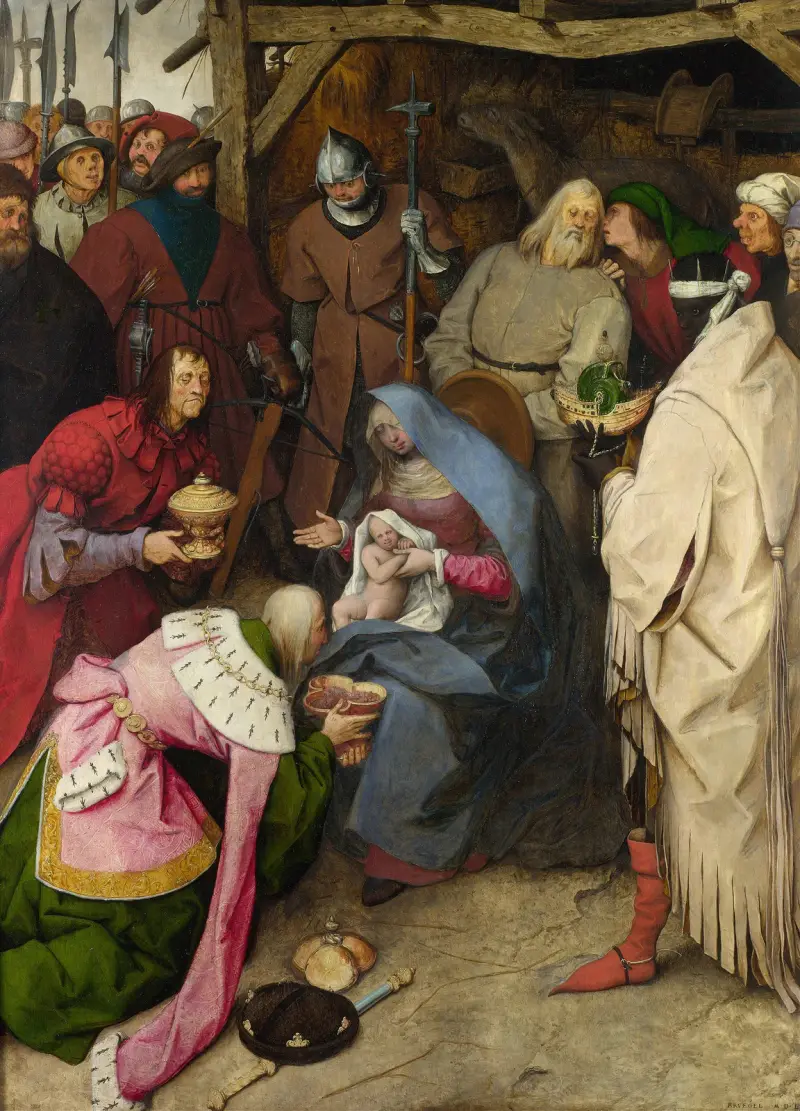 Konungarnas tillbedjan av Pieter Bruegel The Elder