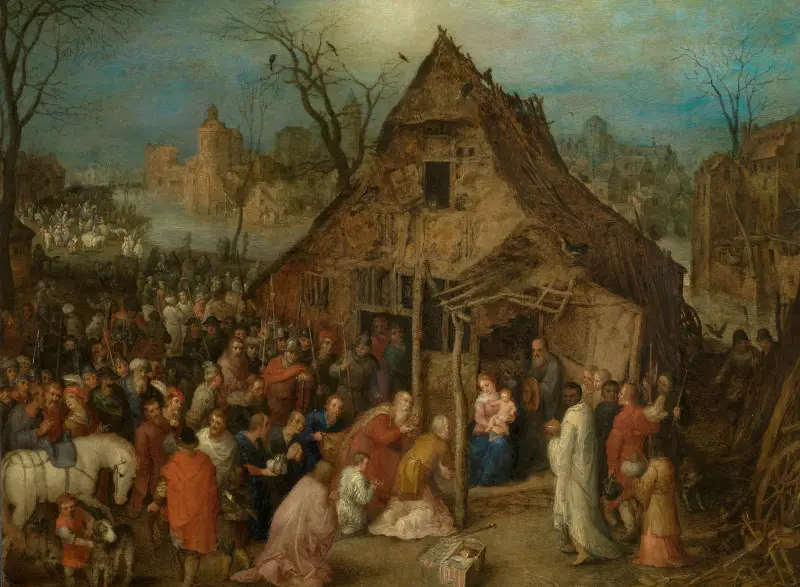 Konungarnas tillbedjan av Jan Brueghel The Elder