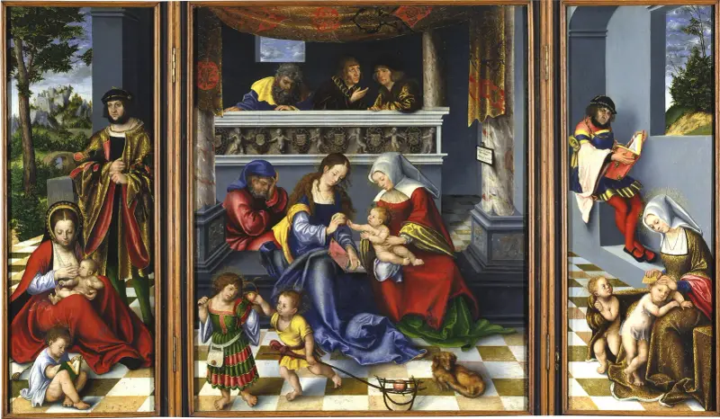 Die heilige Sippe, 1509 – Nr. 1 von Lucas Cranach the Elder