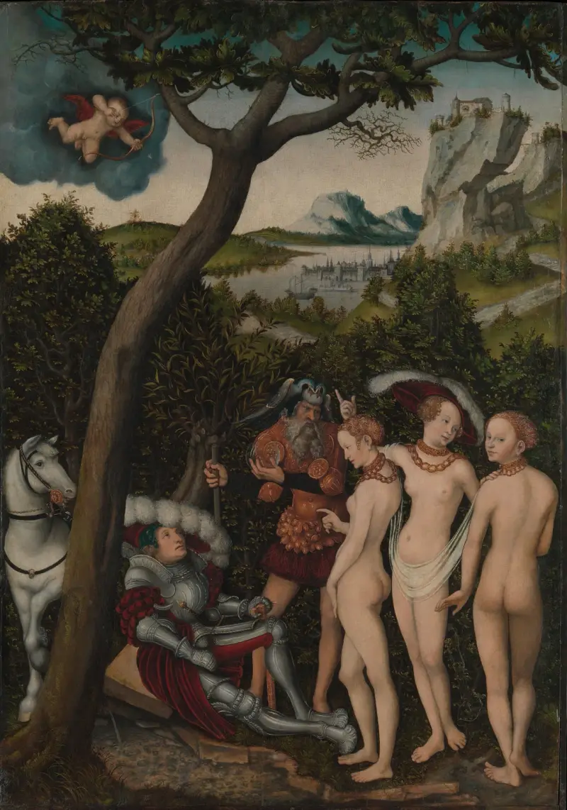 Das Urteil des Paris, 1528 – Nr. 2 von Lucas Cranach the Elder