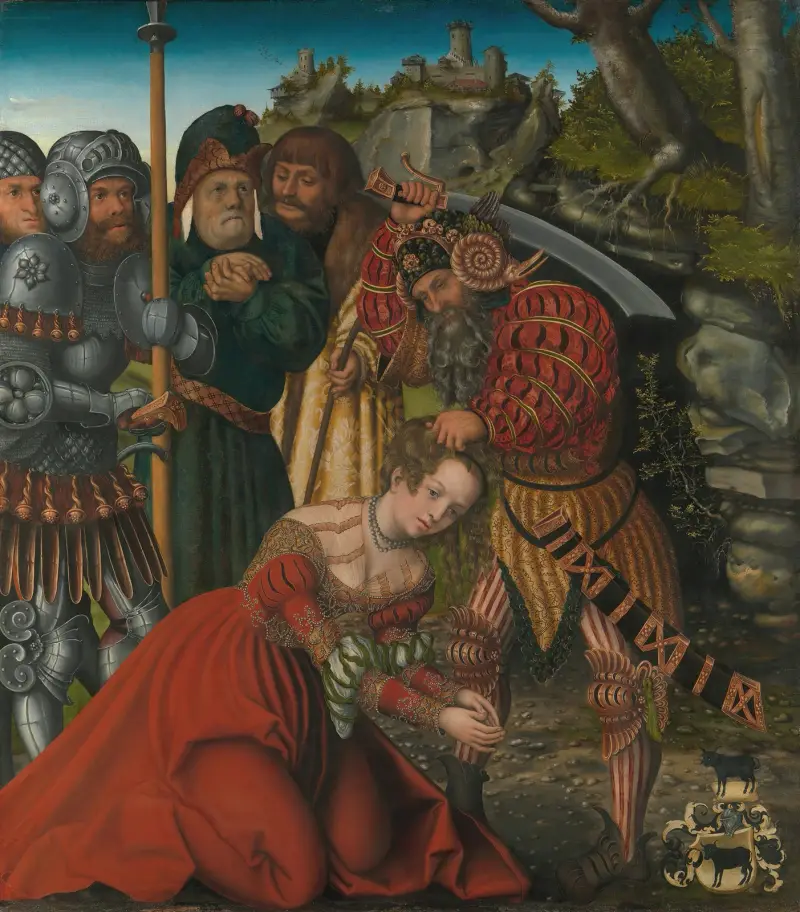 Das Martyrium der heiligen Barbara von Lucas Cranach the Elder
