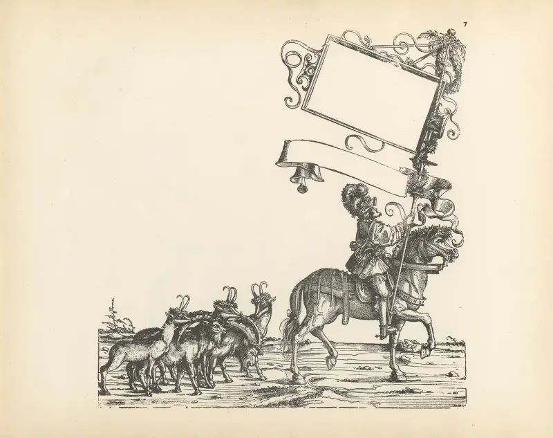 Kejsar Maximilian I:s triumfer, plansch 7 av Hans Burgkmair The Elder