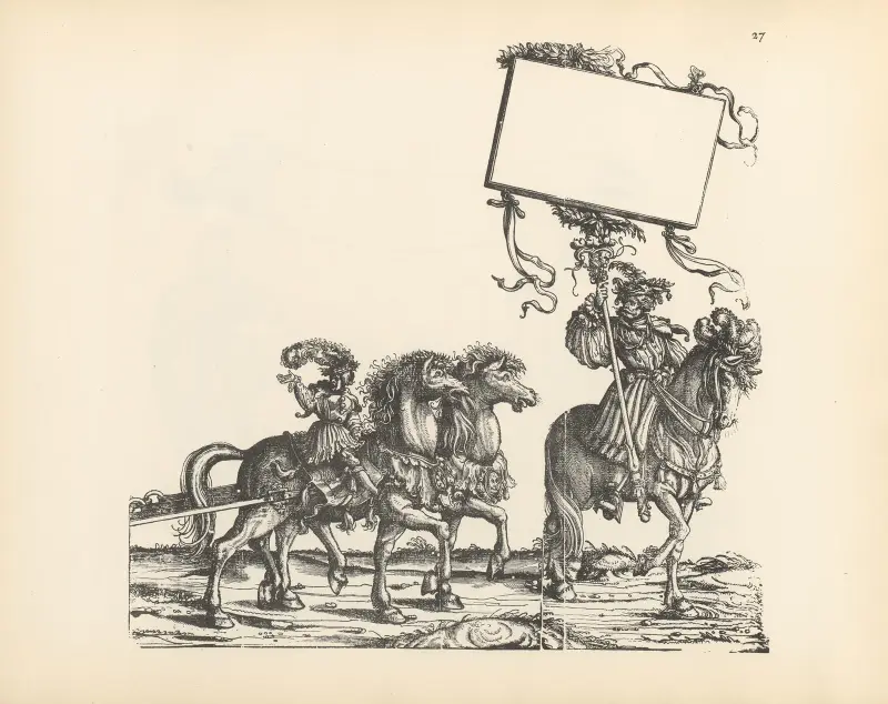 Kejsar Maximilian I:s triumfer, plansch 27 av Hans Burgkmair The Elder