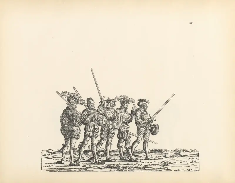 Kejsar Maximilian I:s triumfer, plansch 37 av Hans Burgkmair The Elder