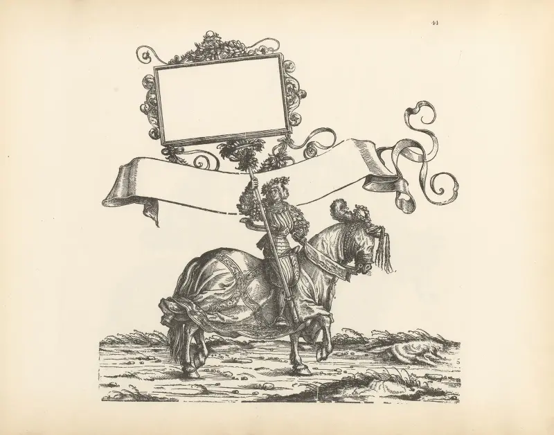 Kejsar Maximilian I:s triumfer, pl. 44 av Hans Burgkmair The Elder