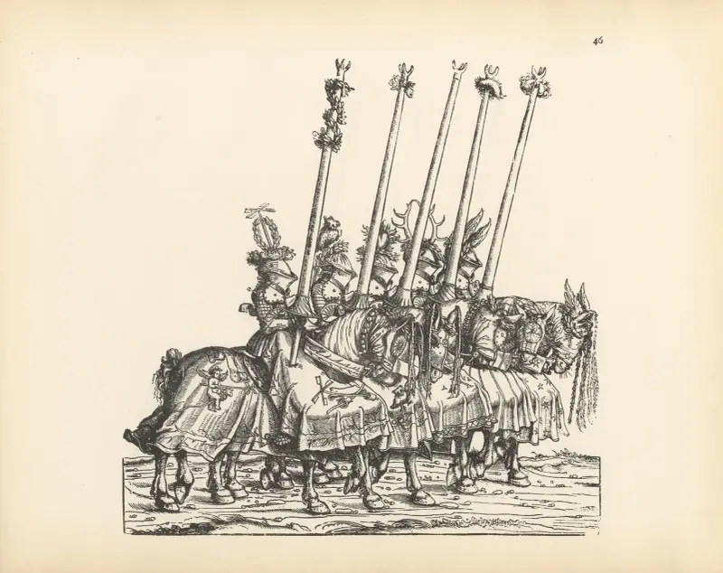 Die Triumphe Kaiser Maximilians I., Tafel 46 von Hans Burgkmair The Elder
