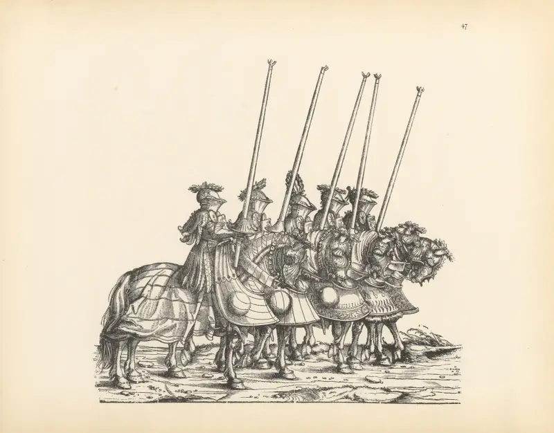 Die Triumphe Kaiser Maximilians I., Tafel 47 von Hans Burgkmair The Elder