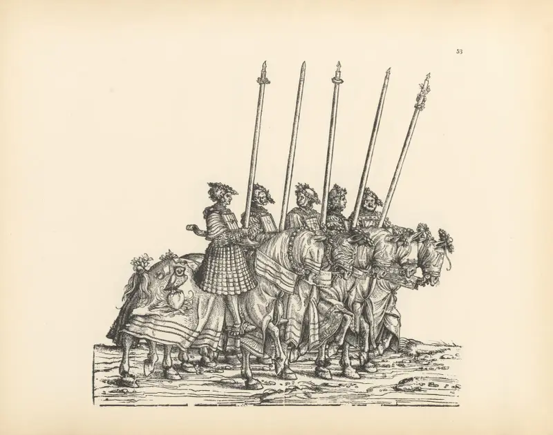 Die Triumphe Kaiser Maximilians I., Tafel 53 von Hans Burgkmair The Elder