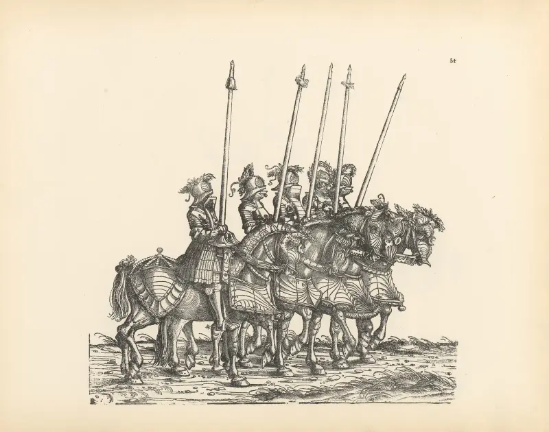 Kejsar Maximilian I:s triumfer, pl. 54 av Hans Burgkmair The Elder