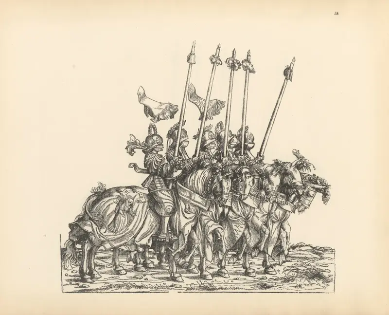 Kejsar Maximilian I:s triumfer, pl. 55 av Hans Burgkmair The Elder