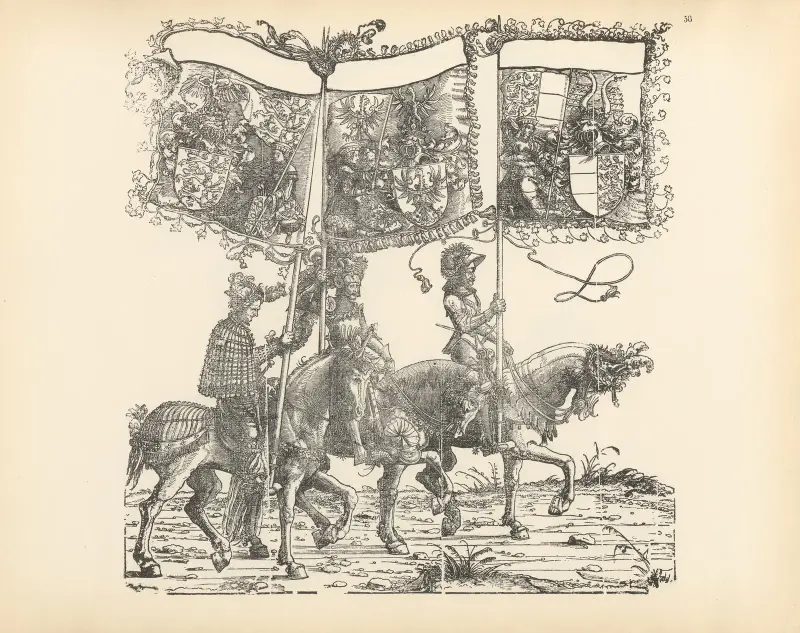 Kejsar Maximilian I:s triumfer, pl. 58 av Hans Burgkmair The Elder