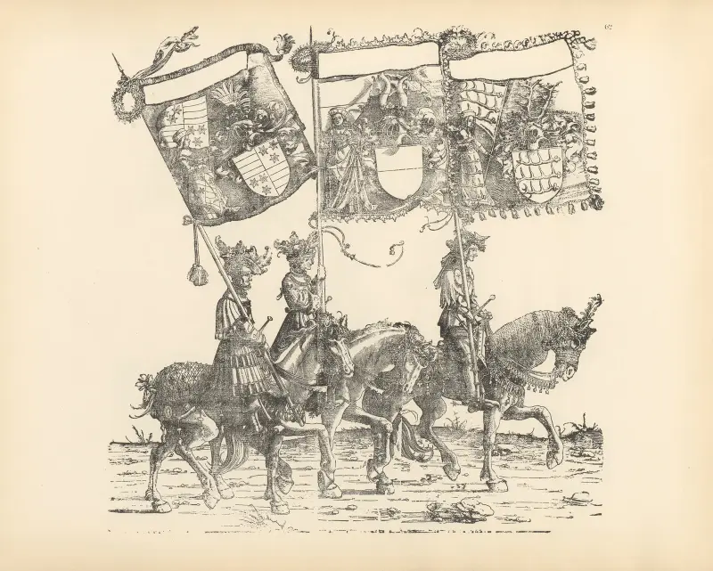 Kejsar Maximilian I:s triumfer, pl. 62 av Hans Burgkmair The Elder