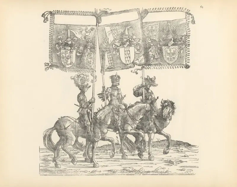 Kejsar Maximilian I:s triumfer, pl. 65 av Hans Burgkmair The Elder
