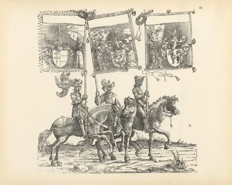 Die Triumphe Kaiser Maximilians I., Tafel 67 von Hans Burgkmair The Elder