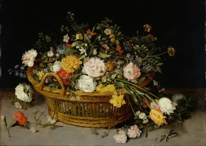 En blomsterkorg av Jan Brueghel the Younger