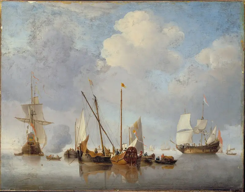 A Calm – nr 2 av Willem van de Velde the Younger