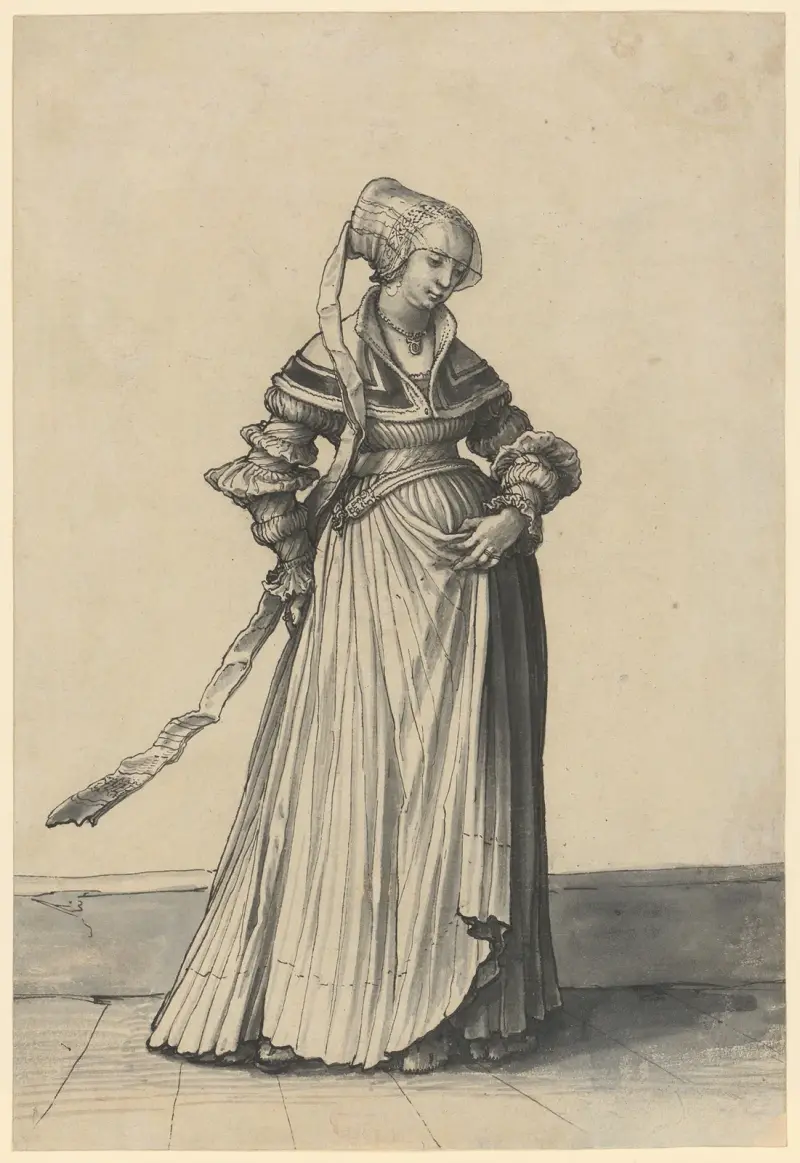 Baslerin, nach rechts gewendet av Hans Holbein The Younger